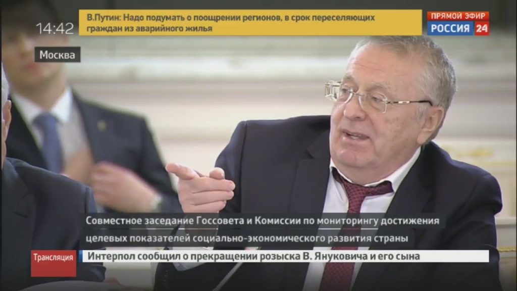 "ТВАРЬ! Вас нужно лишить российского гражданства!" - Жириновский неожиданно на совещании набросился на Путина (ВИДЕО)