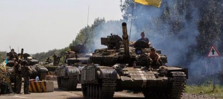 Танковое подразделение ВСУ под Песками героически уничтожило около сотни боевиков "ДНР"