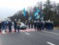 На Львовщине протестующие шахтеры перекрыли международное шоссе