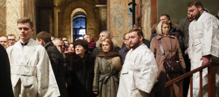 После Рождественской литургии Тимошенко заявила: "Господь благословил Украину на победу"