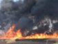 Мощный пожар на озере в Николаеве засняли на ВИДЕО