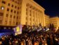 "ПривеЗе капітуляцію - буде майдан": протестующие смонтировали огромную конструкцию возле Офиса президента. ФОТО, ВИДЕО