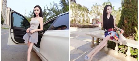 Китайская блогерша весом 20 кг хвастается своей “стройностью”
