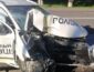 В Луцке полицейский автомобиль протаранил столб: пострадали два человека