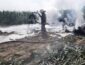 На Киевщине рухнул и сгорел самолет