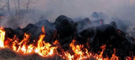 Под Донецком сгорела передовая позиция террористов "ДНР"