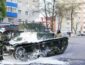 В России на репетиции парада к 9 мая вспыхнул танк: видео ЧП