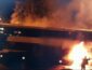 В Польше загорелся автобус с более 30 украинцами: видео пожара