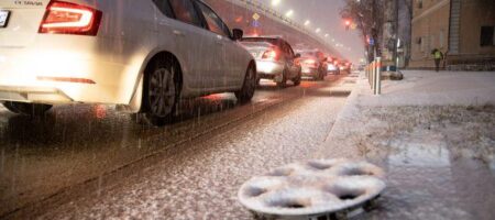 На запад Украины надвигаются дожди со снегом. Возможны проблемы на дорогах
