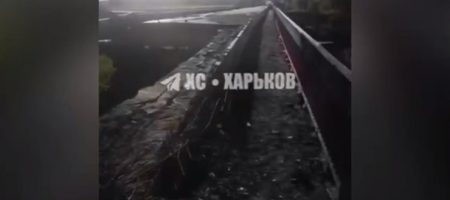 З'явилися кадри зруйнованого мосту в Куп'янську