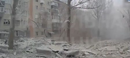 Удар по Слов'янську: з'явилося відео перших хвилин