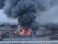 Огромный пожар в Санкт-Петербурге. Пылает большой супермаркет (ВИДЕО)