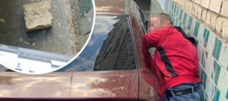 В Киеве грабитель пытался обчистить машину, но что-то пошло не так