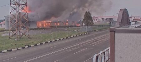 У Бєлгородській області після вибуху горить АЗС